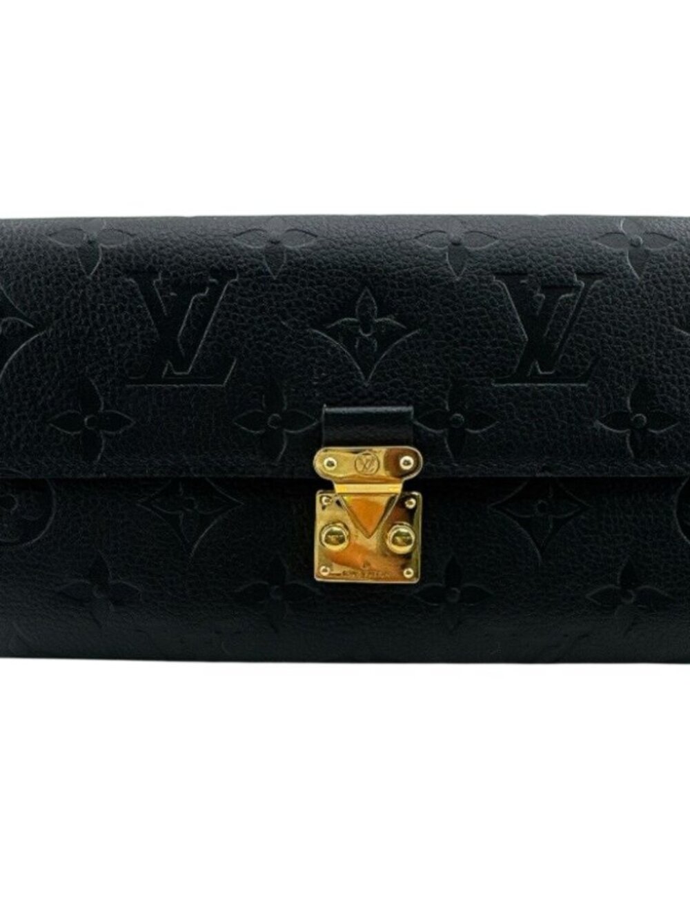Louis Vuitton Bifold Slide Lock Portefeuille Sarah Metis Monogram Empreinte